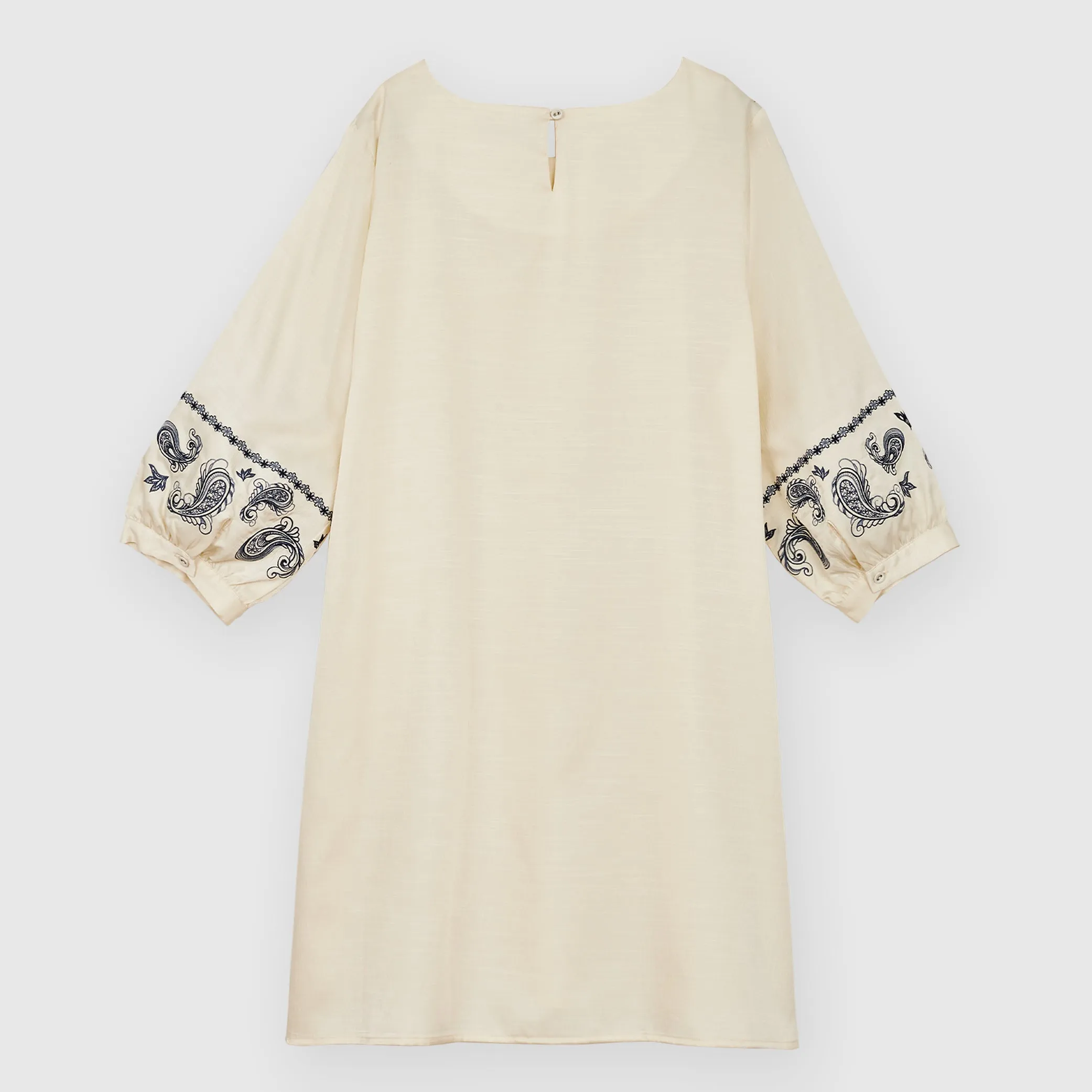 V-Neck Embroidered Tunic