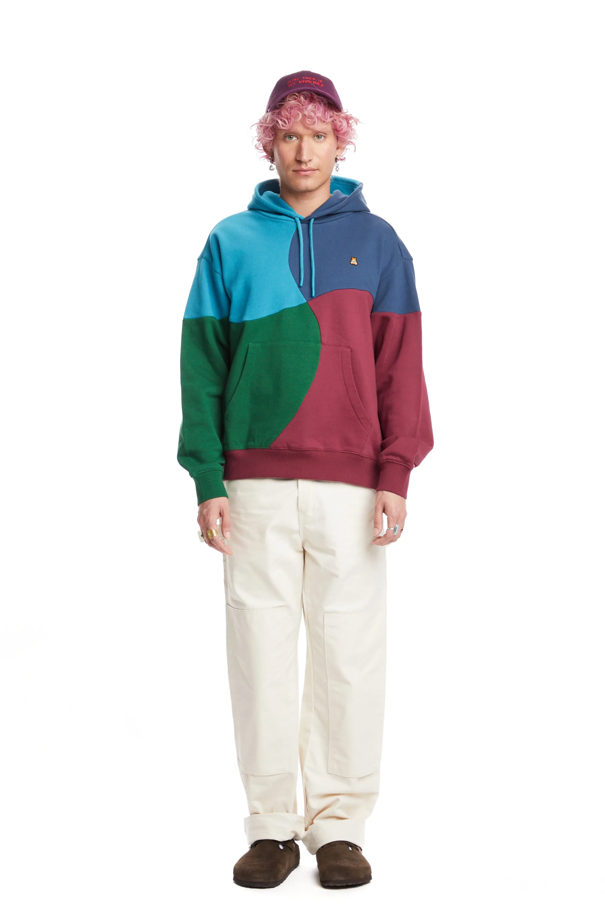 Wave Patchwork Hoodie