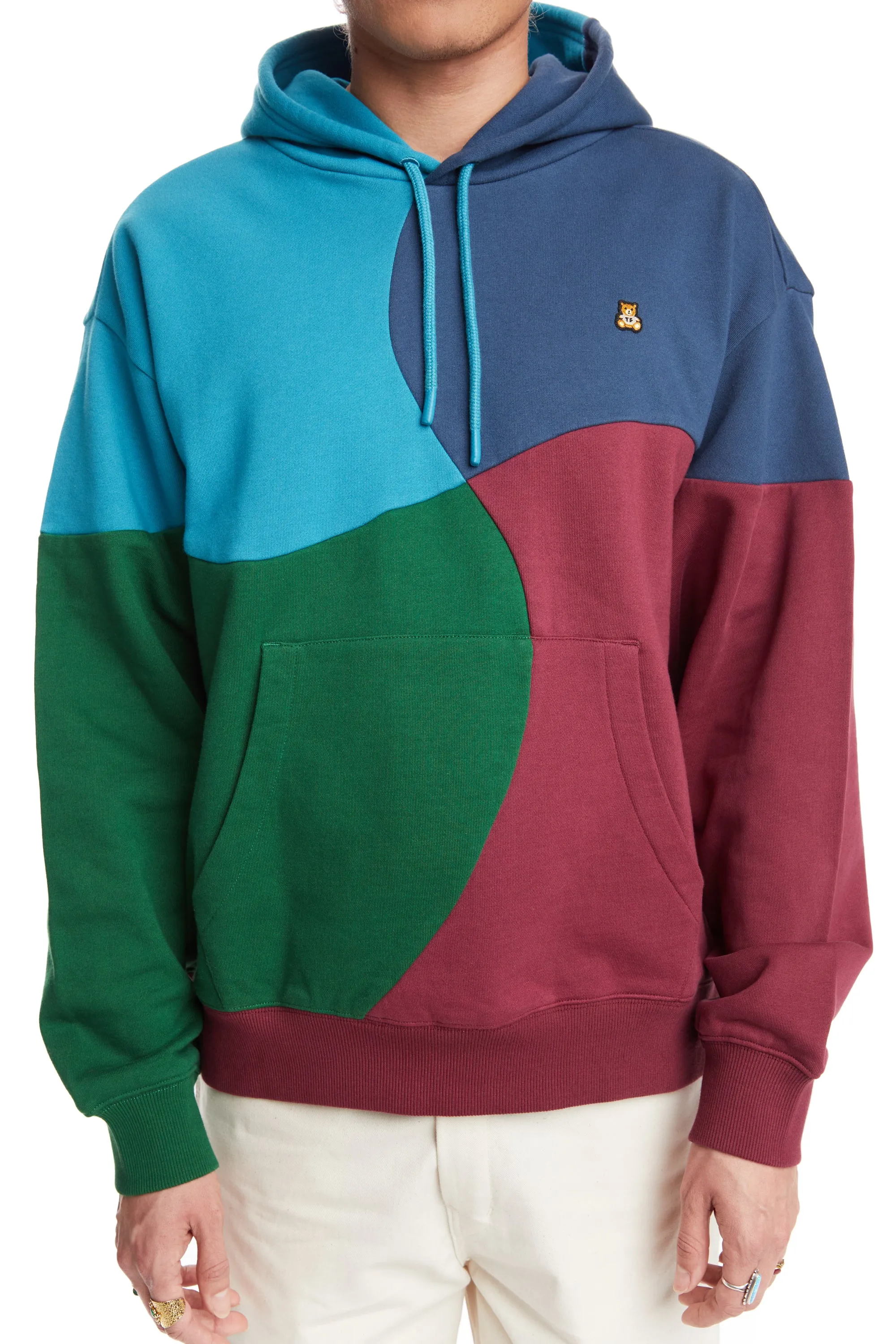 Wave Patchwork Hoodie