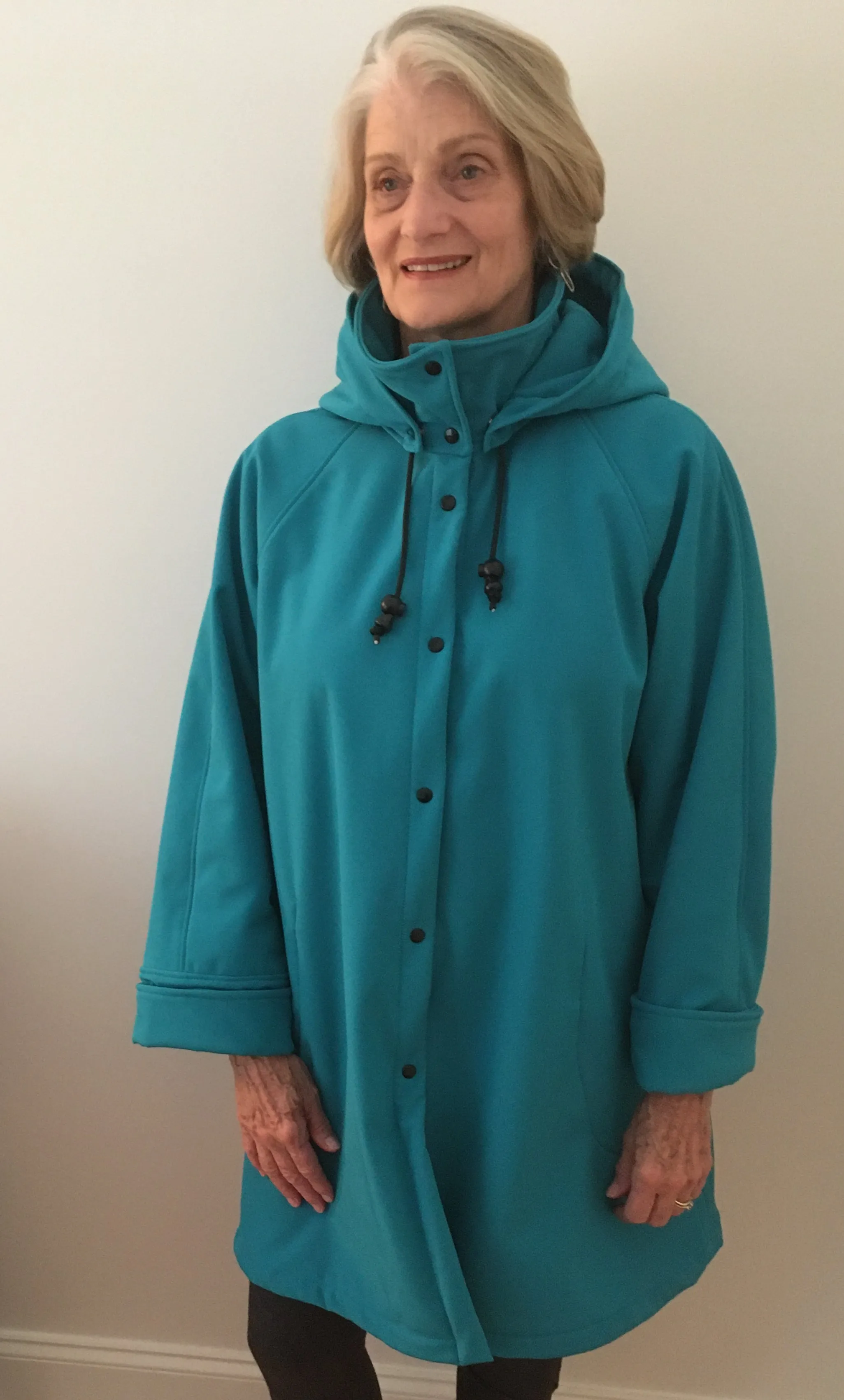 *Women's Ocean Fleece Lined Snap Raincoat (SF0919D)