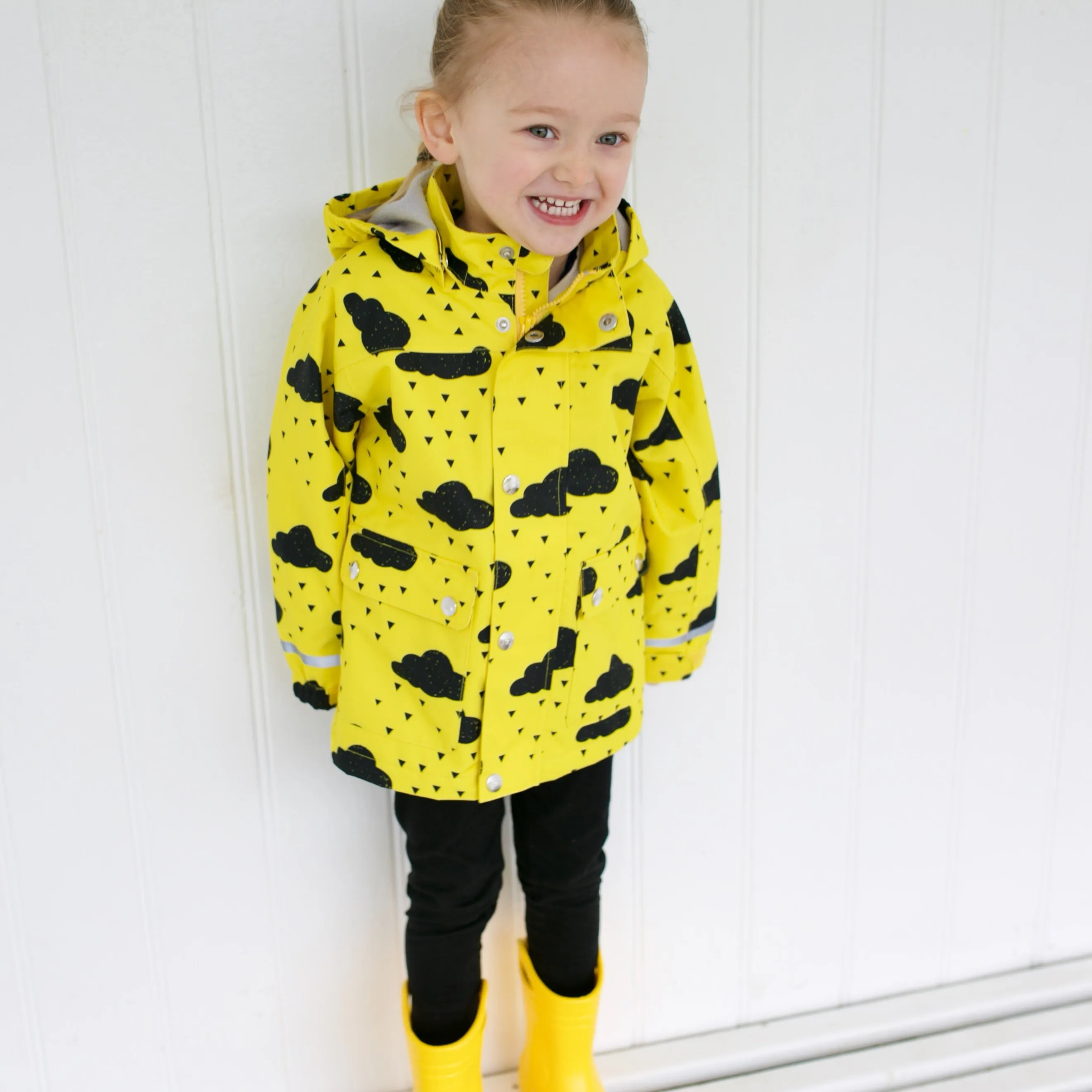 Yellow cloud Raincoat 0-9 Years