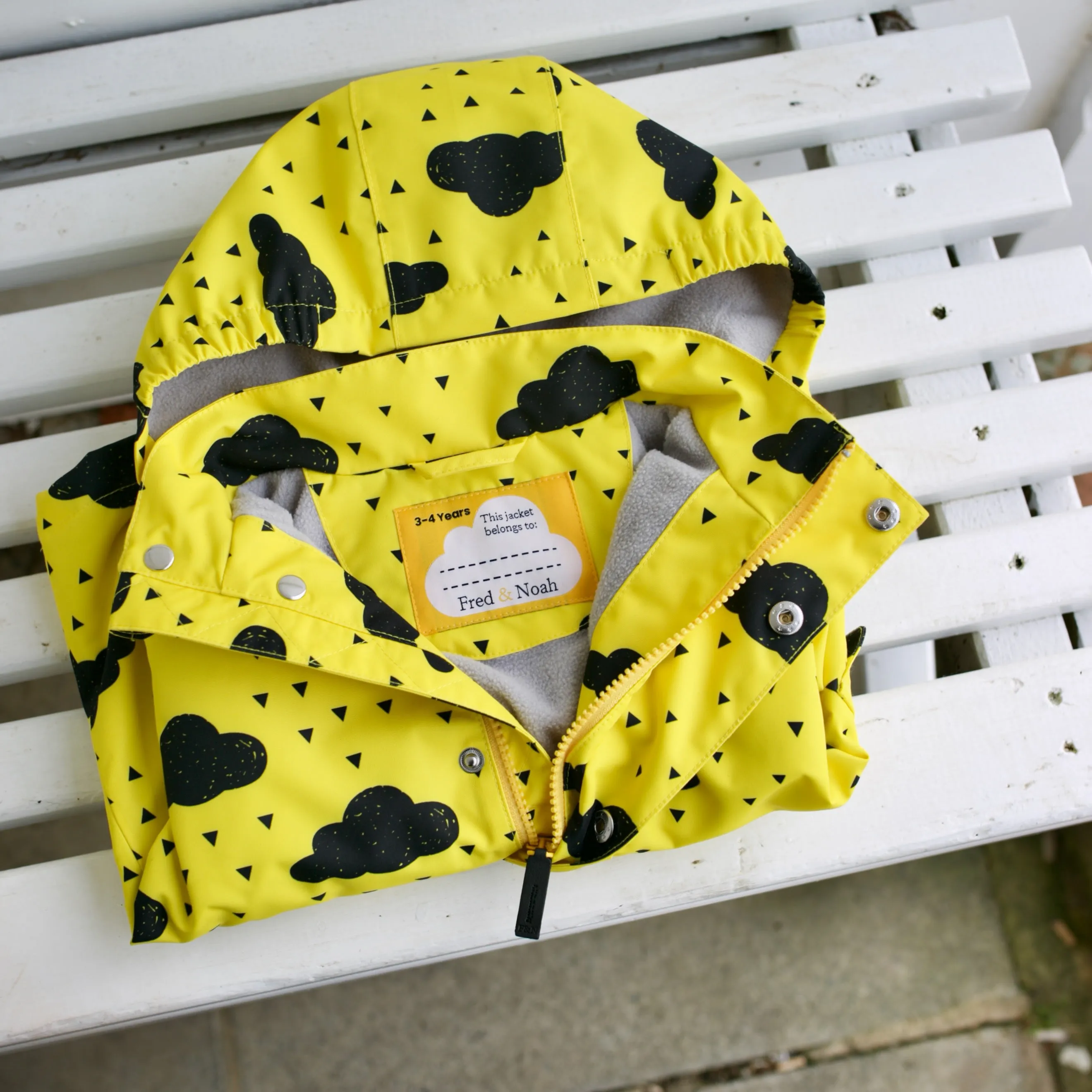 Yellow cloud Raincoat 0-9 Years