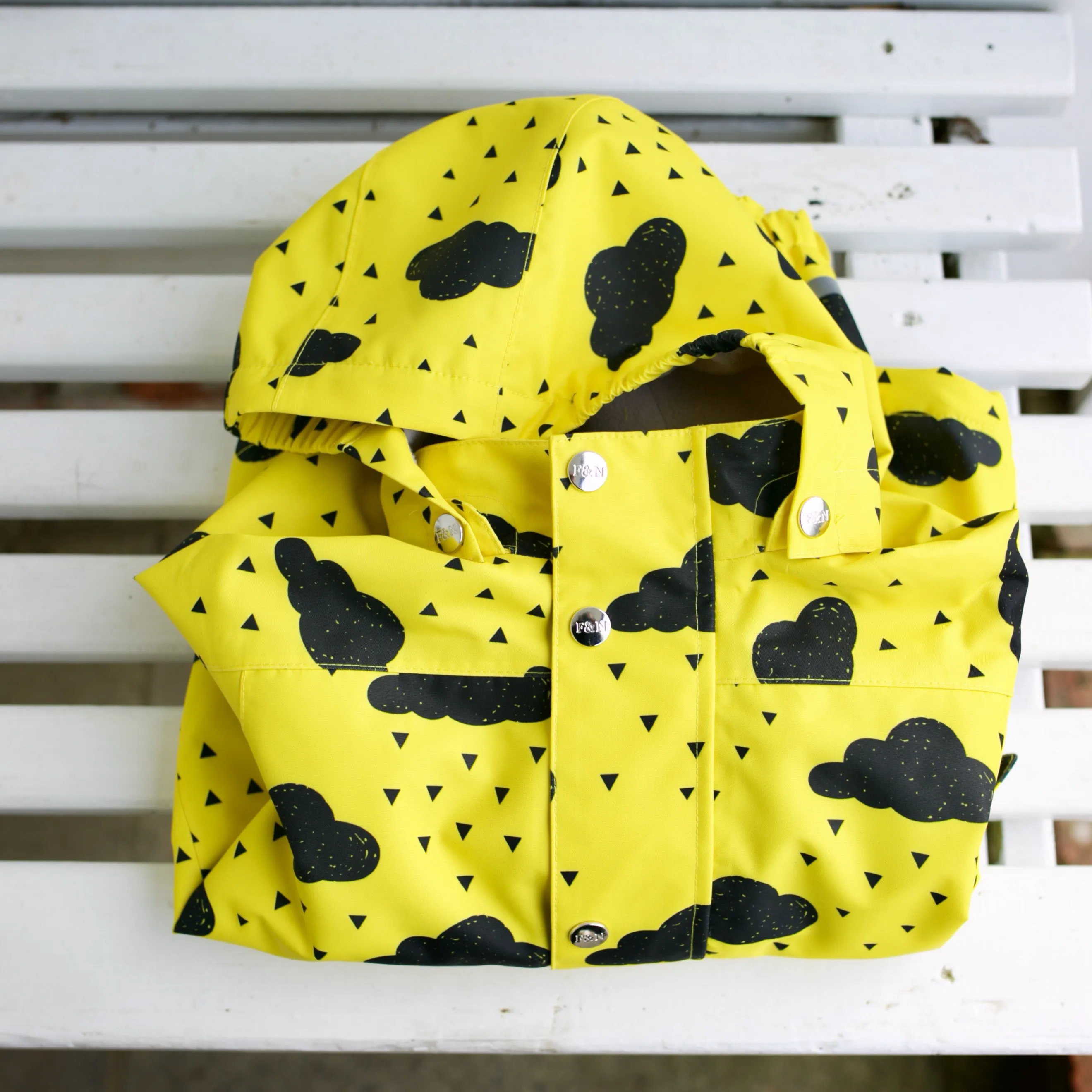 Yellow cloud Raincoat 0-9 Years