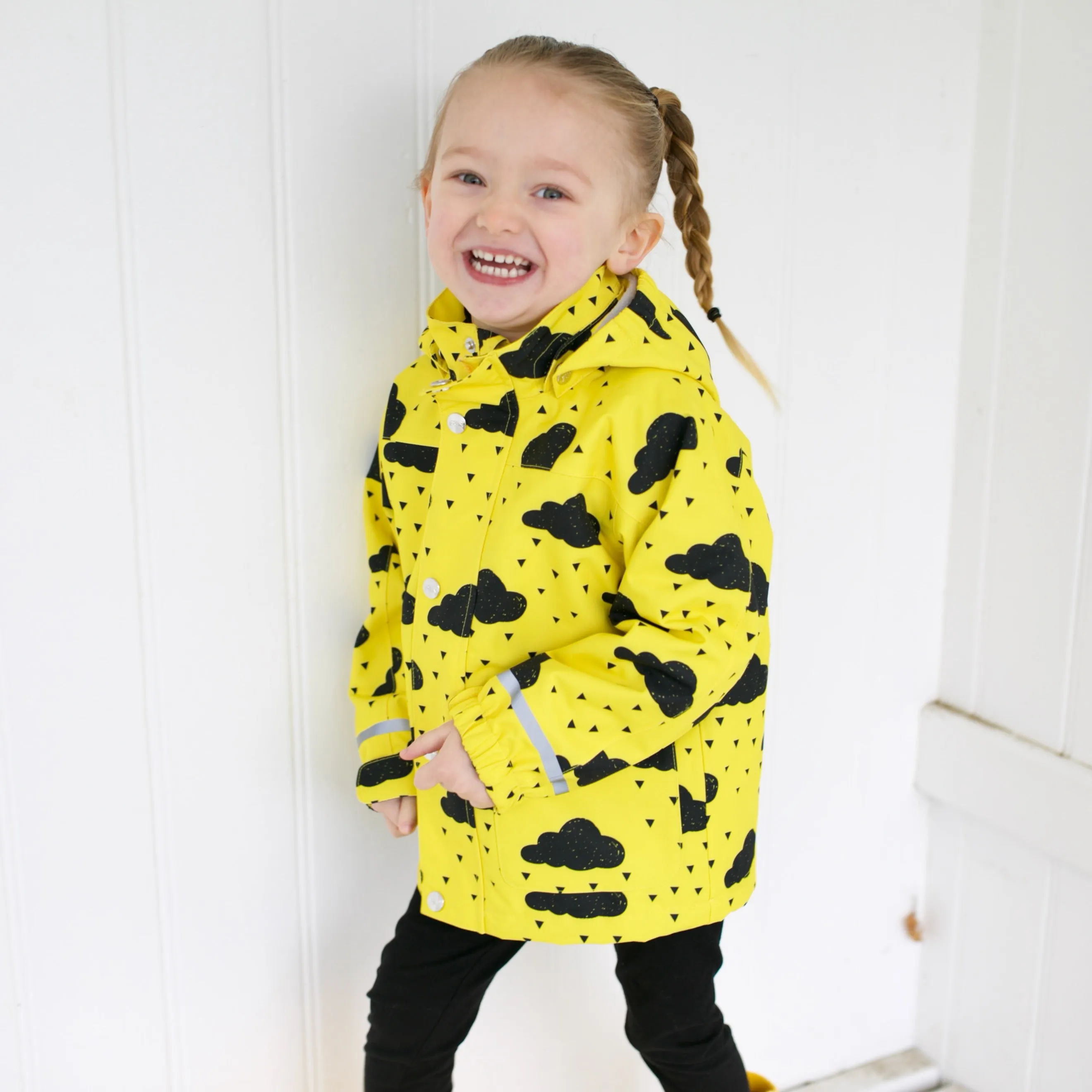 Yellow cloud Raincoat 0-9 Years