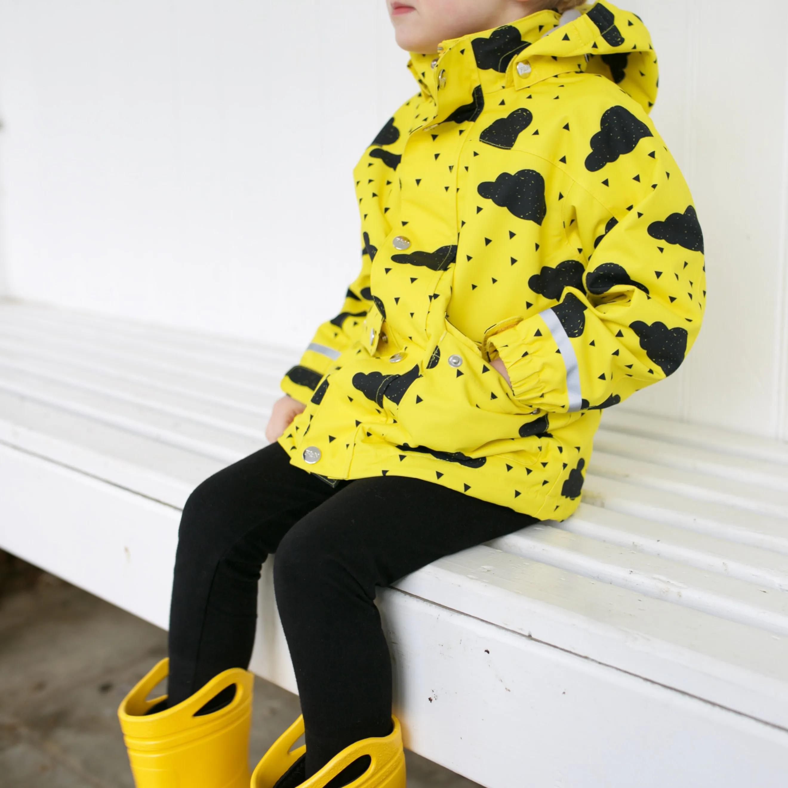 Yellow cloud Raincoat 0-9 Years