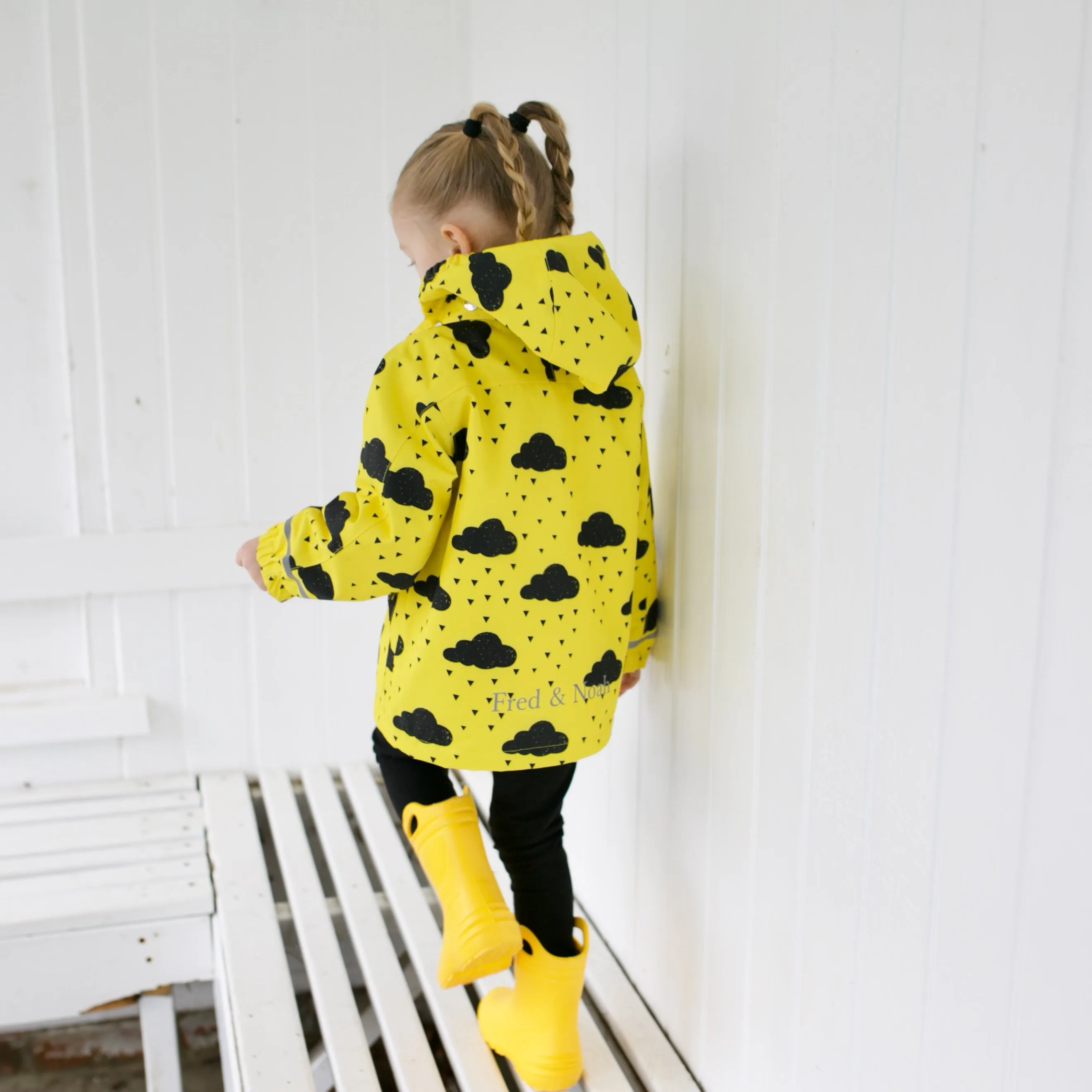 Yellow cloud Raincoat 0-9 Years