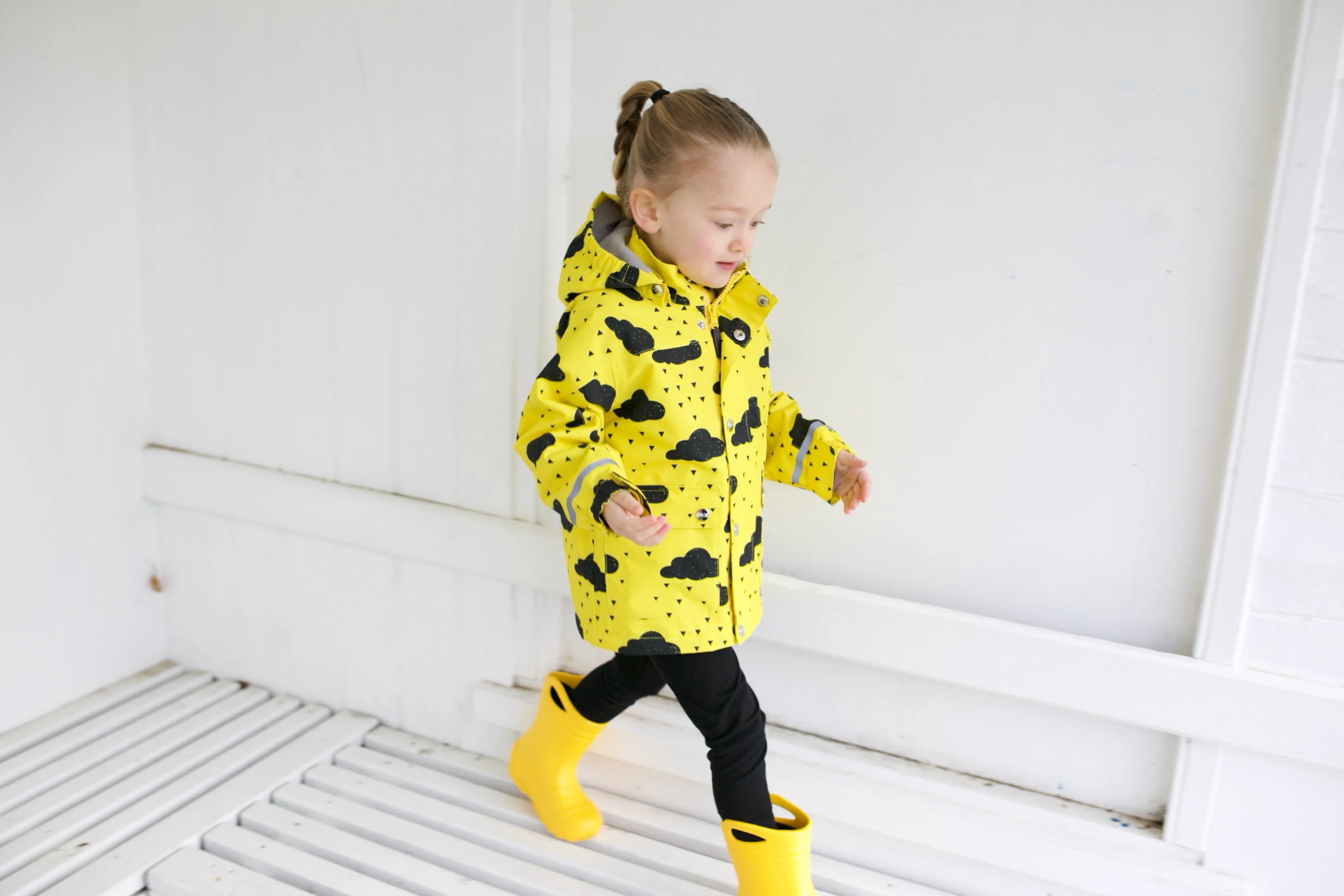 Yellow cloud Raincoat 0-9 Years