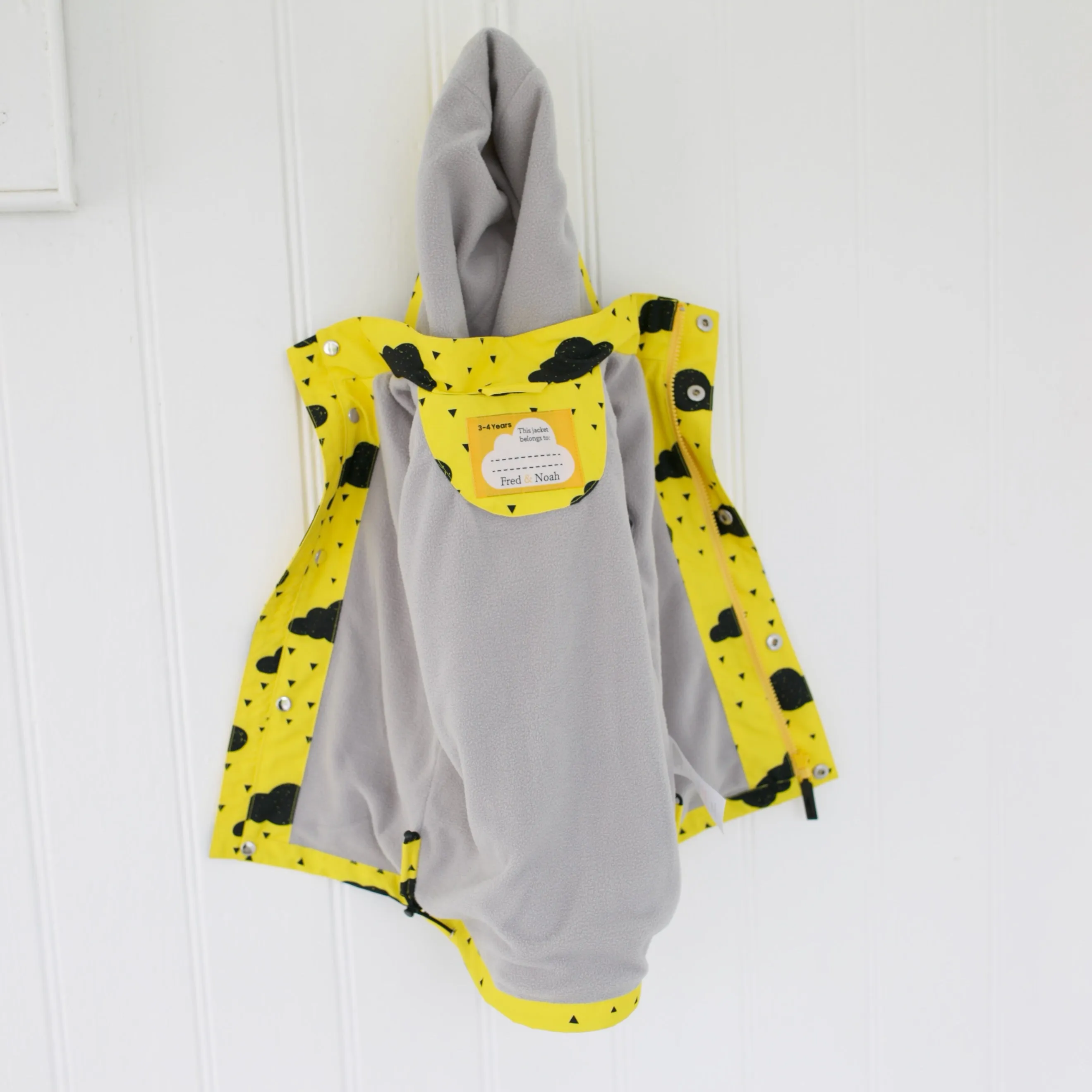 Yellow cloud Raincoat 0-9 Years