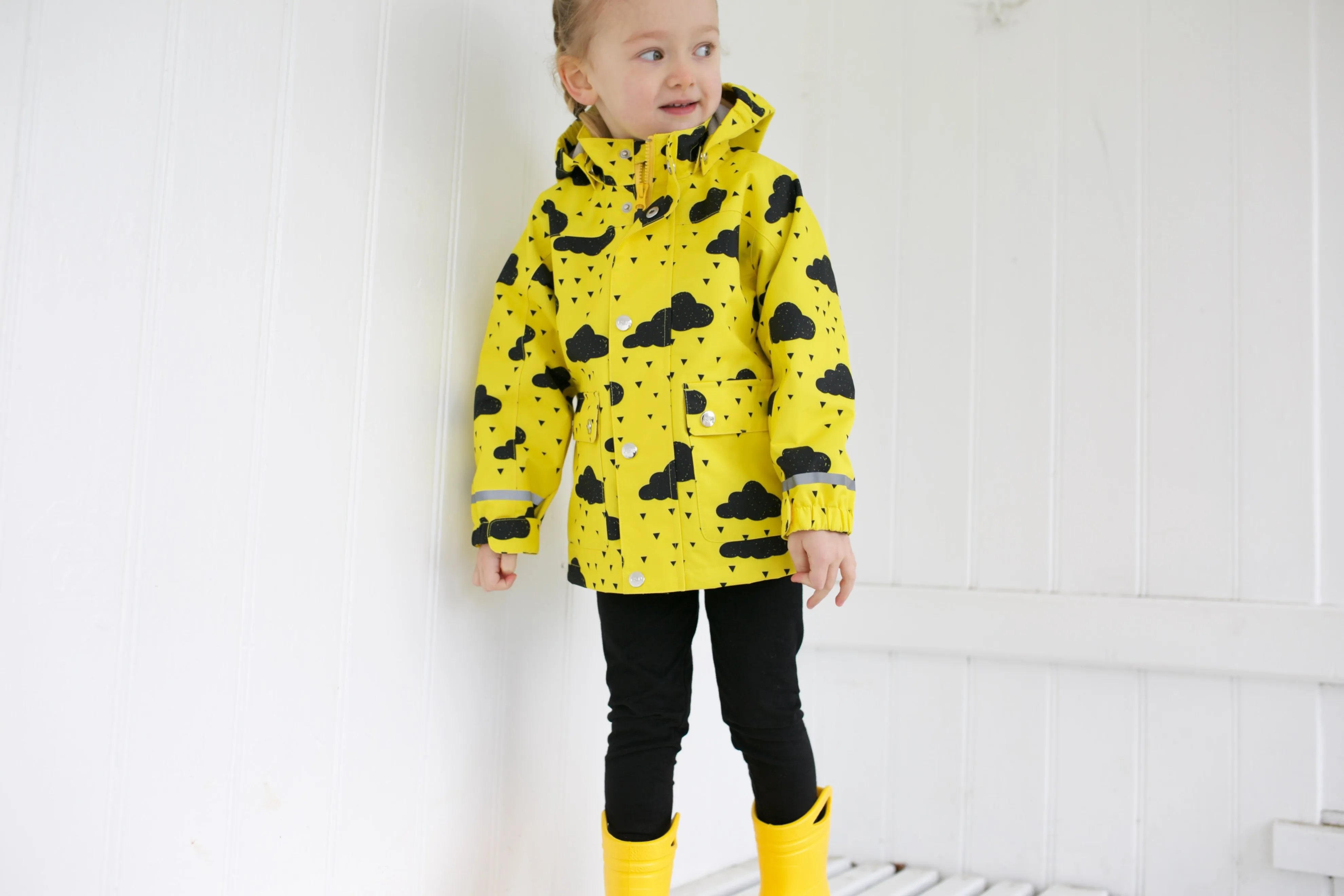 Yellow cloud Raincoat 0-9 Years