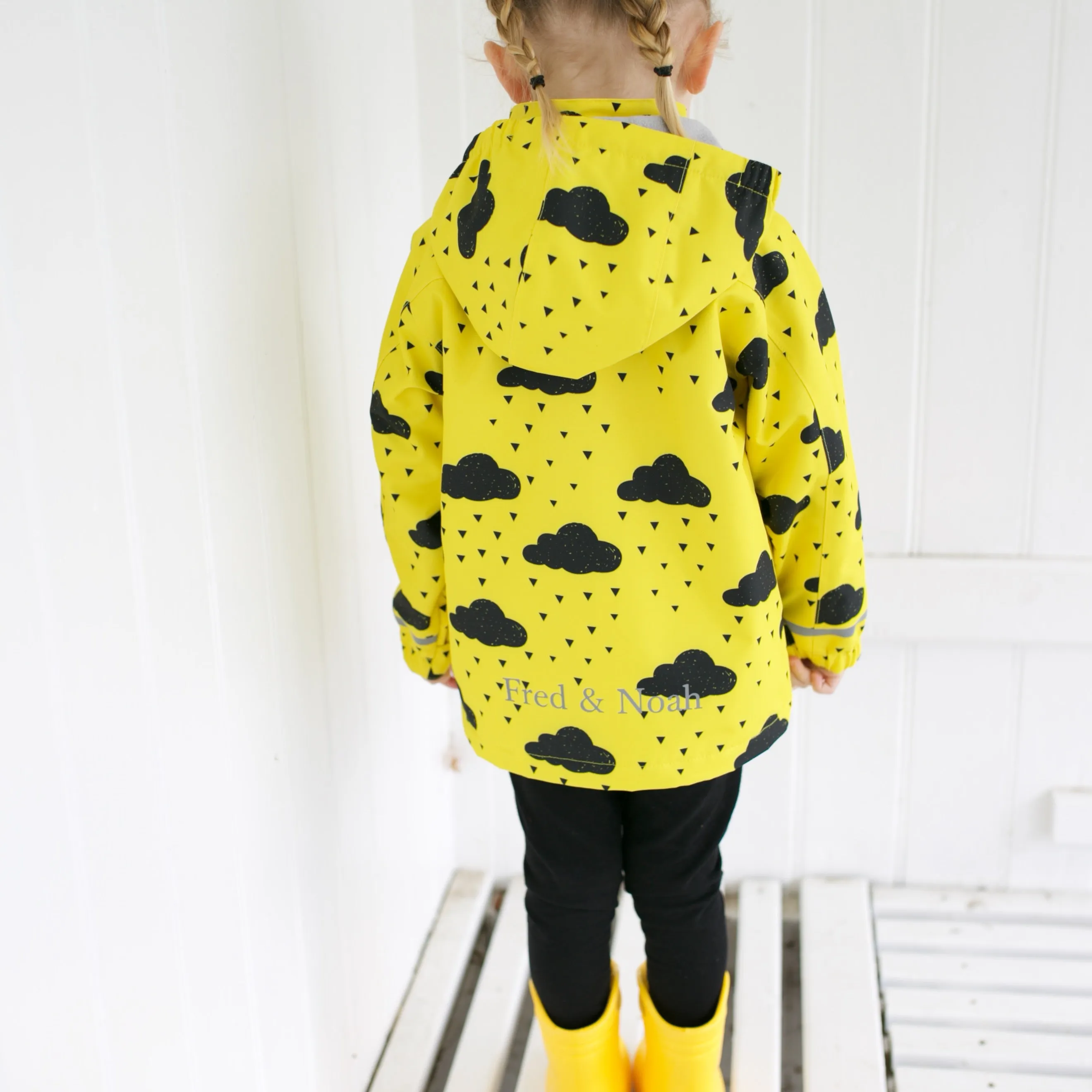 Yellow cloud Raincoat 0-9 Years